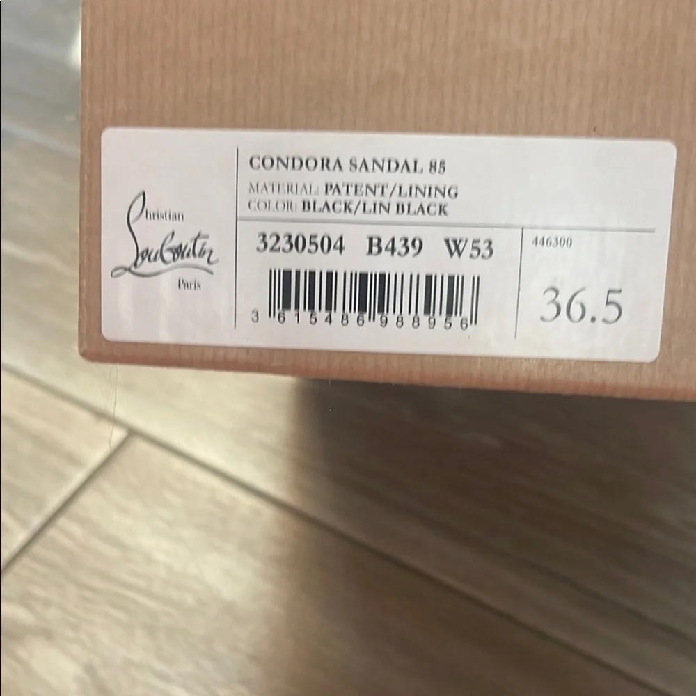 Christian Louboutin Black and Red Strappy Heels - Picture 5 of 11